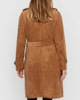Women’s Tobacco Brown Trench Belted Coat