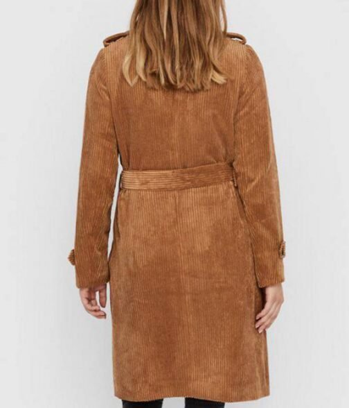 Women’s Tobacco Brown Trench Belted Coat - Image 2