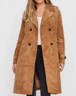 Women’s Tobacco Brown Trench Belted Coat
