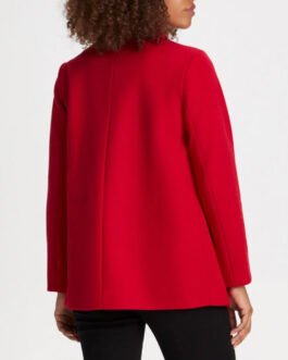 Women’s Stretch Red Wool Jacket