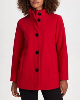 Women’s Stretch Red Wool Jacket