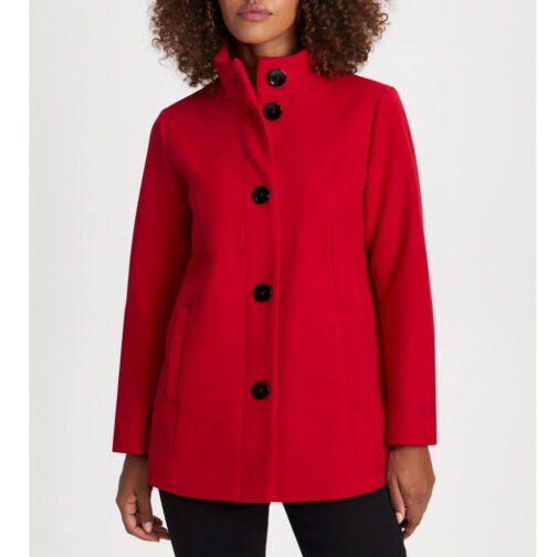 Women’s Stretch Red Wool Jacket
