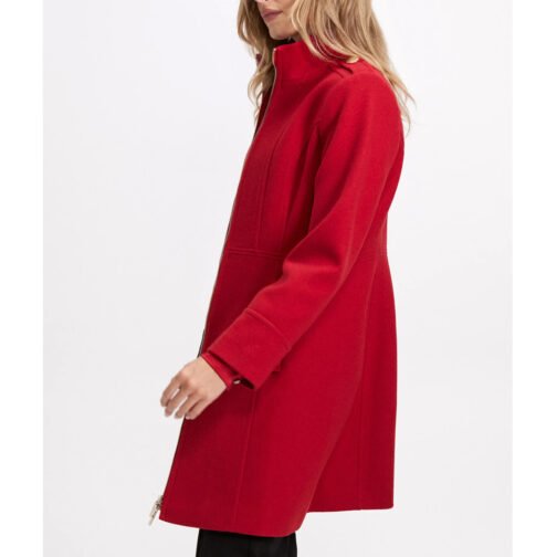 Women’s Wool Zip Front Coat - Image 10
