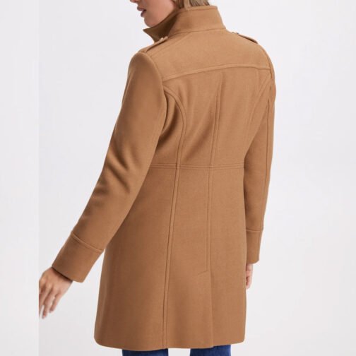 Women’s Wool Zip Front Coat - Image 5