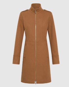 Women’s Wool Zip Front Coat