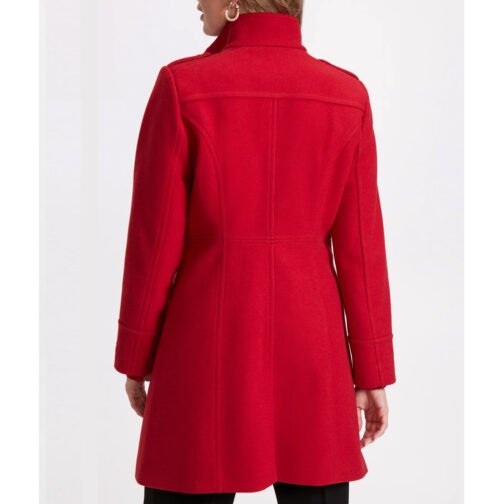 Women’s Wool Zip Front Coat - Image 4