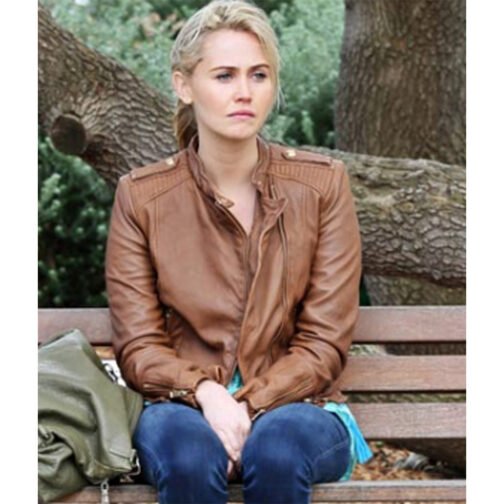 Wonderland Season 3 Anna Bamford Leather Jacket - Image 2