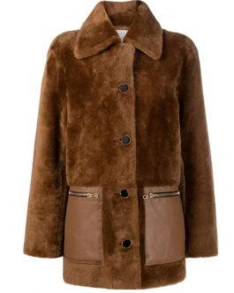 Hawkeye Florence Pugh Fur Brown Coat