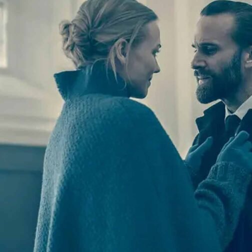 The Handmaid’s Tale Yvonne Strahovski Blue Cape - Image 14