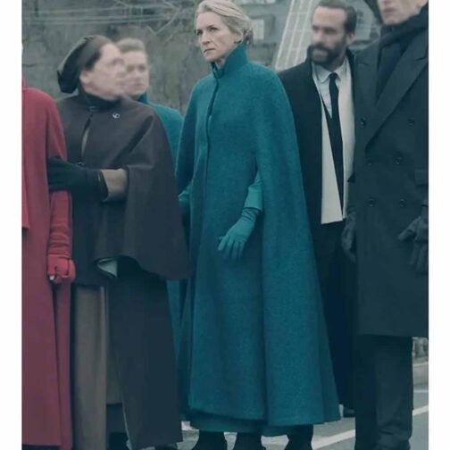 The Handmaid’s Tale Yvonne Strahovski Blue Cape - Image 9
