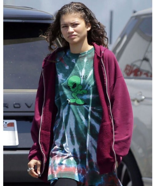 Zendaya Euphoria Zip Up Hoodie - Image 2