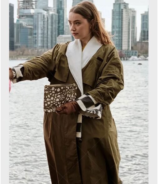 Fakes Emilija Baranac Green Cotton Coat