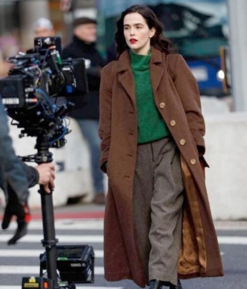 Something from Tiffany’s Zoey Deutch Wool Coat - Image 5