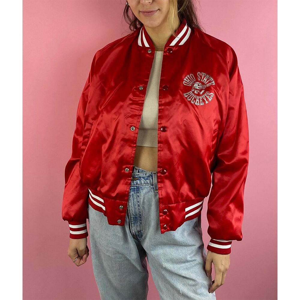 1990’s Ohio State Buckeyes Red Jacket - Image 3