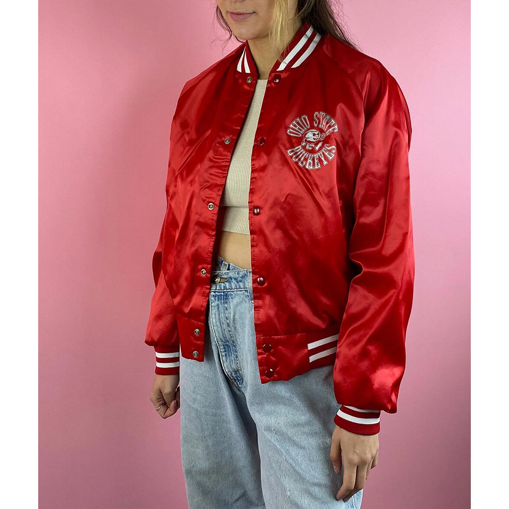1990’s Ohio State Buckeyes Red Jacket - Image 4