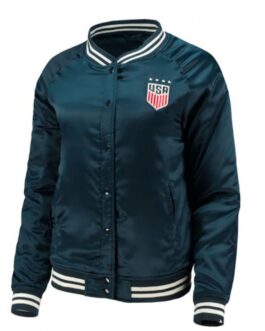 Team USA 5th & Ocean By New Era Navy Blue Jacket