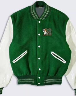 70?s Miami Hurricanes Green and White Varsity Jacket