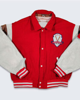 Louisville Slugger 80’s Red and Cream Varsity Jacket
