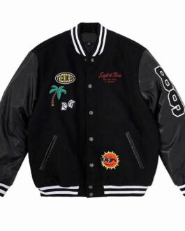 Eight & Nine No Worries Letterman Jacket