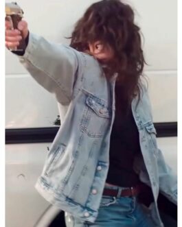 Lena Headey 9 Bullets Blue Jacket