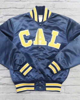 Cal Bears 90’s Navy Varsity Satin Jacket