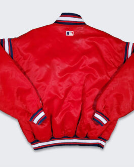 90’s Cleveland Indians Red Bomber Jacket