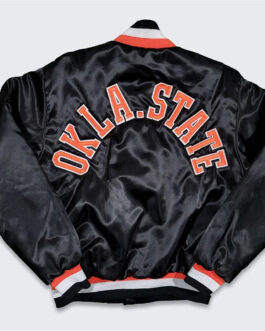 90’s Oklahoma State Cowboys Black Bomber Jacket