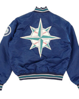 90’s Seattle Mariners Navy Bomber Jacket