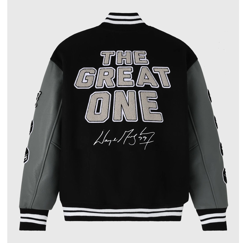 Gretzky The Great One OVO Varsity Jacket - Image 4