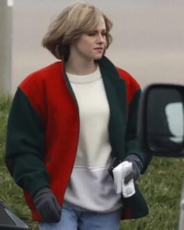 Spencer Kristen Stewart Red and Black Wool Jacket