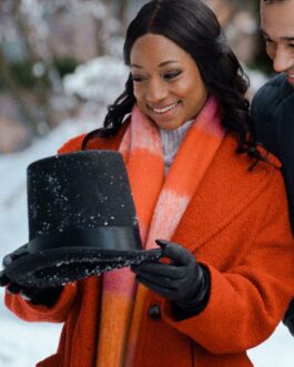 Monique Coleman A Christmas Dance Reunion Wool Coat