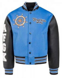 The Captain A Few Good Kids Varsity Blue and Black Jacket