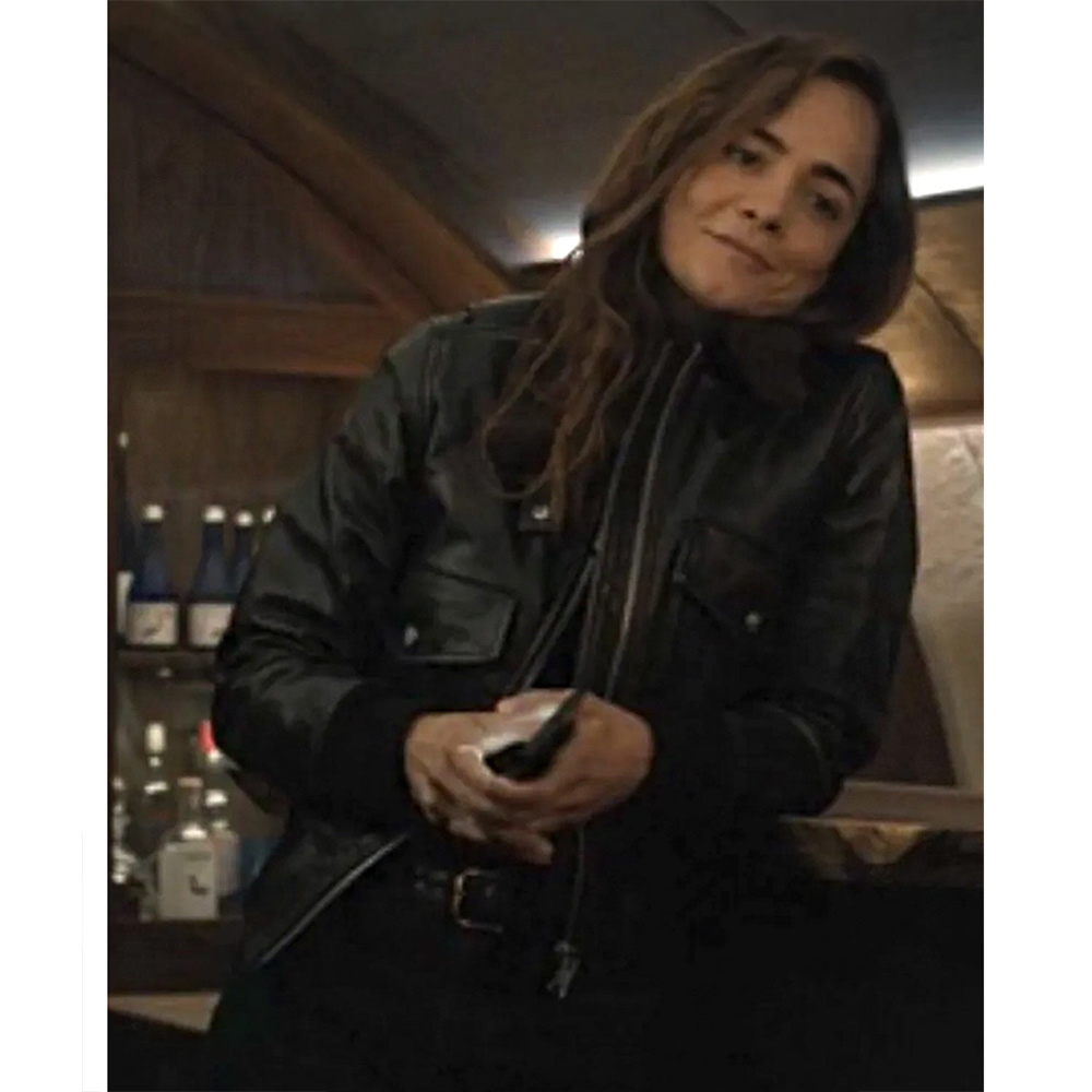 A Murder at the End of the World Alice Braga Leather Jacket - Image 5