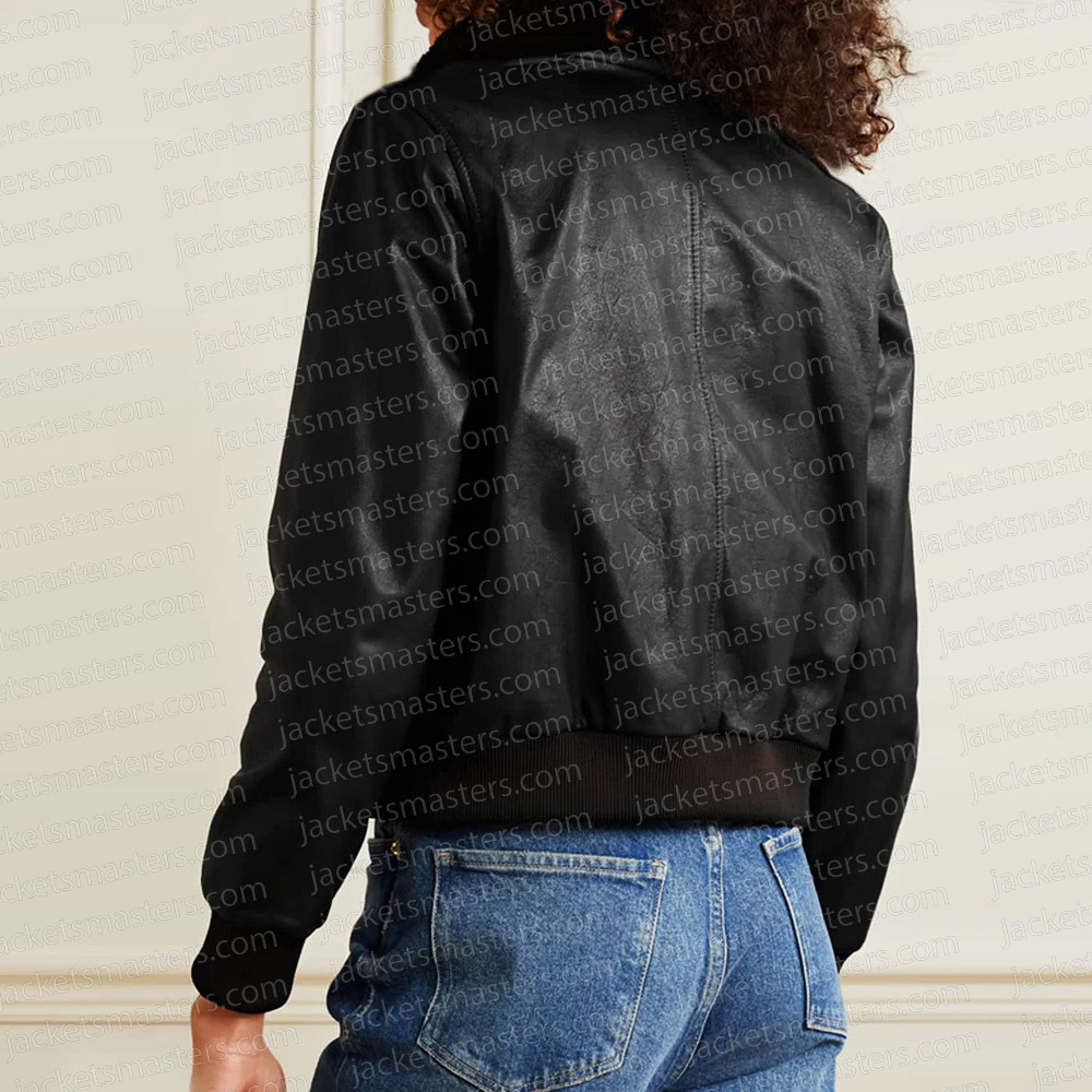 A Murder at the End of the World Alice Braga Leather Jacket - Image 4