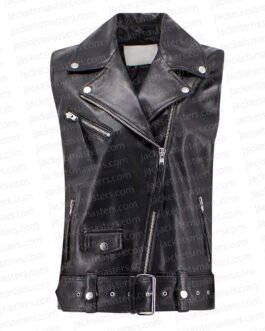 Abigail Kathryn Newton Leather Vest
