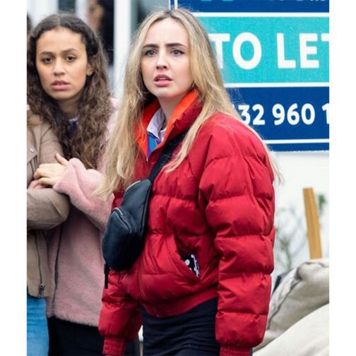 Ackley Bridge S05 Carla Woodcock Puffer Jacket - Image 2