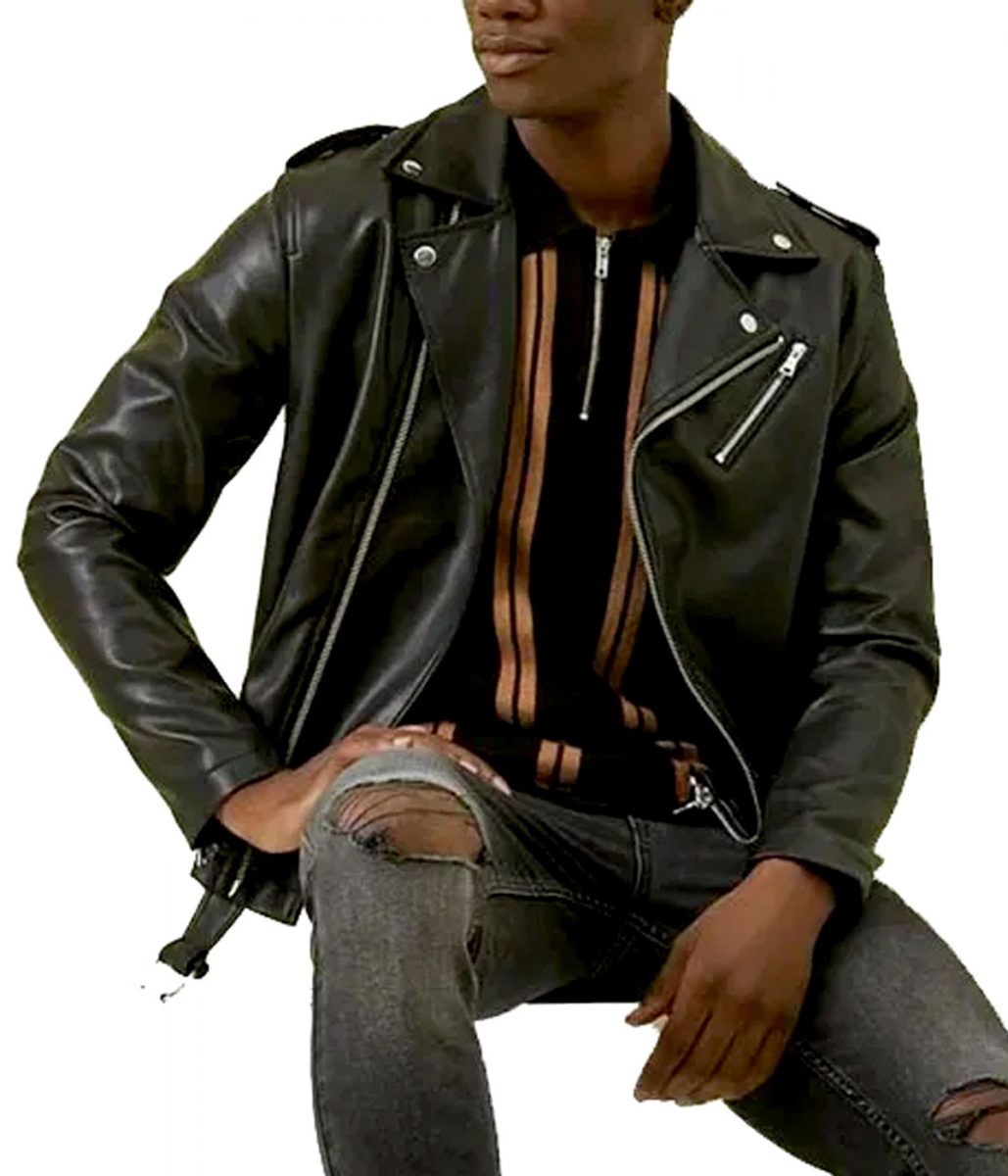 Wecrashed Jared Leto Black Leather Biker Jacket - Image 2