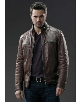 Agents of Shield Grant Ward Brown Leather Jacket