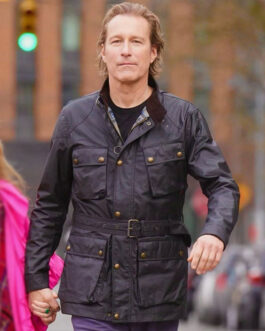 Aidan and Just Like That John Corbett Leather Jacket