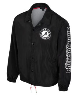Alabama Crimson Black Coaches Jacket