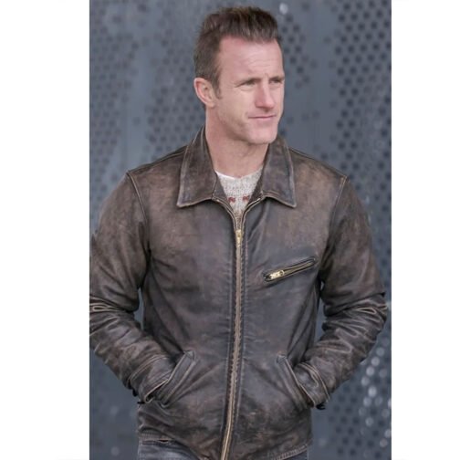Alert Missing Persons Unit Scott Caan Leather Jacket - Image 2
