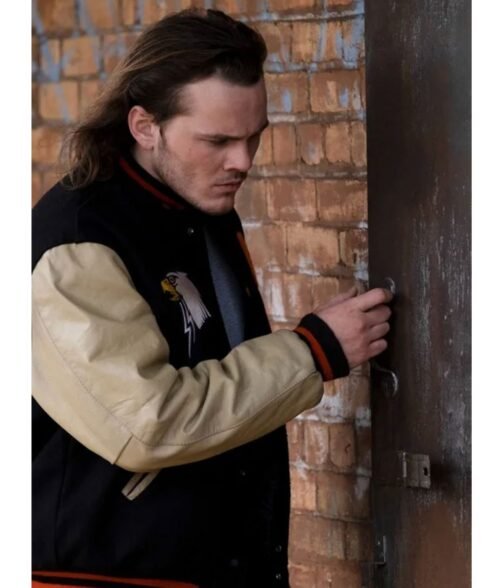 Alex Neustaedter American Rust Varsity Jacket - Image 4