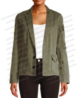 Hustle Jordan Hull Green Cotton Jacket