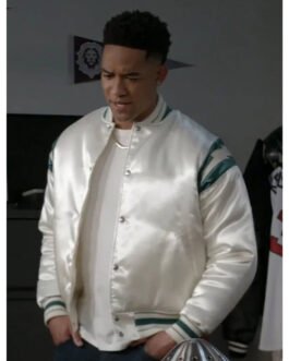 All American Homecoming Peyton Alex Smith Cream Jacket