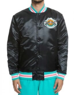 1996 All Star Game San Antonio Black Satin Jacket