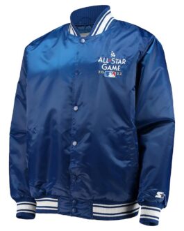 All Star Game 2022 LA Royal Blue Satin Jacket