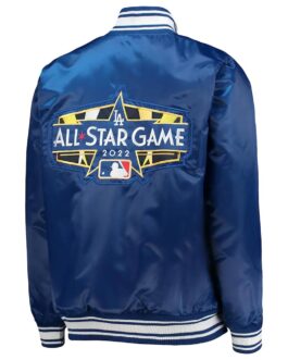 All Star Game 2022 LA Royal Blue Satin Jacket
