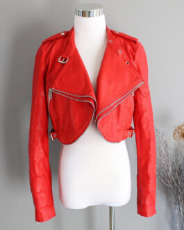 Austin & Ally Laura Marano Red Cropped Jacket