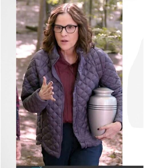 Single Drunk Female Ally Sheedy Purple Jacket - Image 2