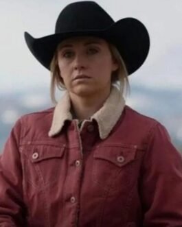 Amber Marshall Heartland Corduroy Burgundy Jacket